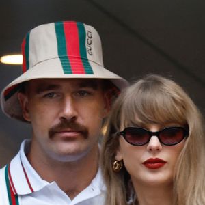 Le couple de stars Taylor Swift et Travis Kelce est aperçu lors de l'US Open 2024 au au stade Billie Jean King National Tennis Center à New York City. © : Backgrid USA / Bestimage