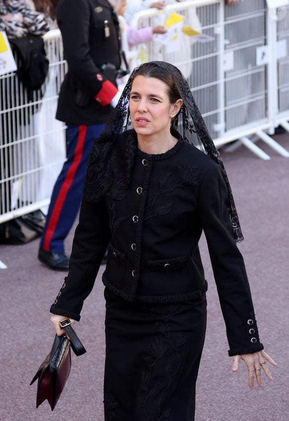 Charlotte Casiraghi - Visite historique du pape Léon XIV à Monaco le 28 mars 2026.
© Dominique Jacovides - Bruno Bebert / Bestimage
