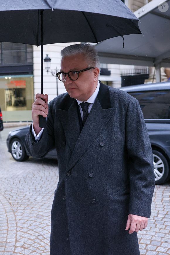 Le prince Laurent de Belgique - Sorties des obsèques de l'ancien ministre de la Culture Frédéric Mitterrand en l'Église Saint-Thomas d'Aquin à Paris. Le 26 mars 2024
© Moreau-Jacovides / Bestimage