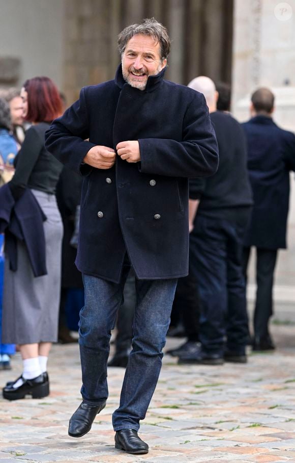 Edouard Baer - Obsèques du réalisateur Laurent Tirard en l'église de Sant-Germain-des-Près à Paris le 11 septembre 2024.
