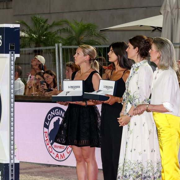 La princesse Caroline de Hanovre et sa fille Charlotte Casiraghi ont a assisté à la Monaco Longines Pro Am Cup au profit de l' AMADE à Monaco, le 3 juillet 2024.  © Claudia Albuquerque/Bestimage