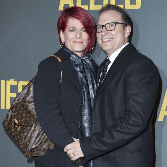Jean-Marc Généreux et sa femme France Mousseau - Avant-première du film "Alliés" au cinéma UGC Normandie à Paris, le 20 novembre 2016. © Olivier Borde/Bestimage