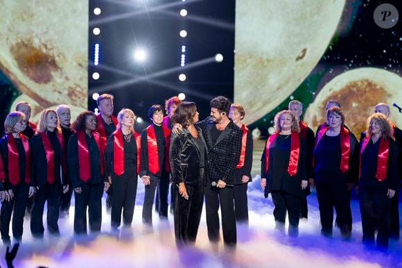 Exclusif - Chimene Badi et Vincent Niclo - Enregistrement de l'émission "La fête de la chanson française" à Paris, présentée par L.Thilleman et A.Manoukian, et diffusée le 20 décembre sur France 3
© Pierre Perusseau / Bestimage