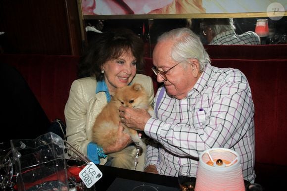 Jean-Marie Le Pen et sa femme Jany lors de la soirée d'anniversaire de Pierre-Jean Chalençon au Oh! César-Paris le 29 juin 2022.