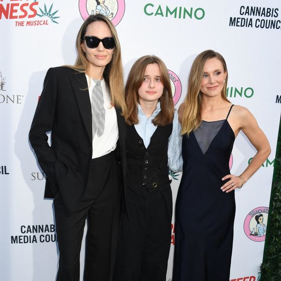 Angelina Jolie, Vivienne Jolie-Pitt, Kristen Bell en 2024 à Los Angeles. ©Bestimage