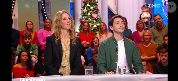 Sûrement la première d'une longue série

Thomas Marty avec Sandrine Kiberlain sur le plateau de "Quotidien" sur TMC le 17 décembre 2024.