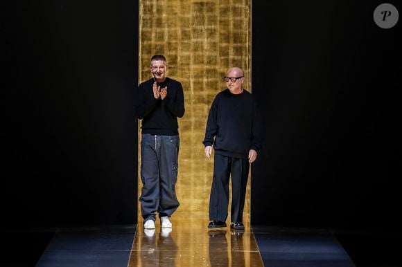 Domenico Dolce et Stefano Gabbana - Défilé Dolce & Gabbana mode femme automne / hiver lors de la Fashion Week de Milan (MFW), à Milan, Italie.