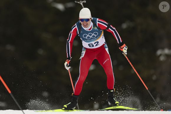 ANTERSELVA, 10 février 2026 Photo by Xinhua/ABACAPRESS.COM) -- Le Norvégien Sturla Holm Laegreid participe à l'épreuve individuelle masculine de 20 km de biathlon aux Jeux Olympiques d'hiver de Milan-Cortina 2026 à Anterselva, en Italie, le 10 février 2026. Photo by Xinhua/ABACAPRESS.COM/Zhang Tao)