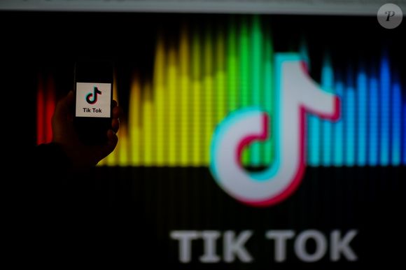 Illustration de l'application mobile de partage de vidéo et de réseautage social Tik Tok à Gaziantep, Turquie le 9 février 2020. © Muhammad Ata/IMAGESLIVE/Zuma Press/Bestimage