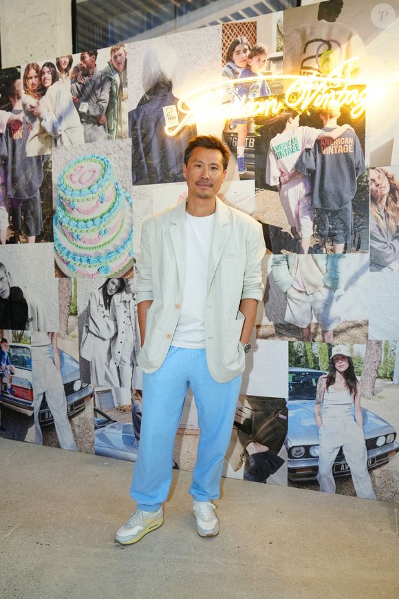Exclusif - Frédéric Chau lors de la soirée des 20 ans de la marque American Vintage à Paris le 29 avril 2025.

© Anne-Sophie Guebey / Bestimage