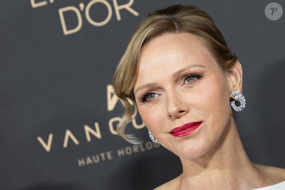 La princesse Charlène de Monaco au photocall de la 69ème cérémonie du Ballon D'Or 2025 au théâtre du Châtelet à Paris, France, le 22 septembre 2025. © Cyril Moreau/Bestimage