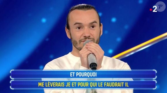 Benoît dans "N'oubliez pas les paroles", le 6 janvier 2024, sur France 2