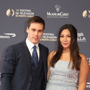 Louis Ducret et sa fiancée Marie Chevallier lors de l'ouverture du 58ème Festival de Télévision de Monte-Carlo le 15 juin 2018.
