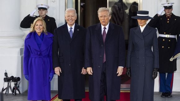 Investiture de Trump : Chapeau XXL et look austère... Sa femme Melania surprend pour leur retour à la Maison Blanche