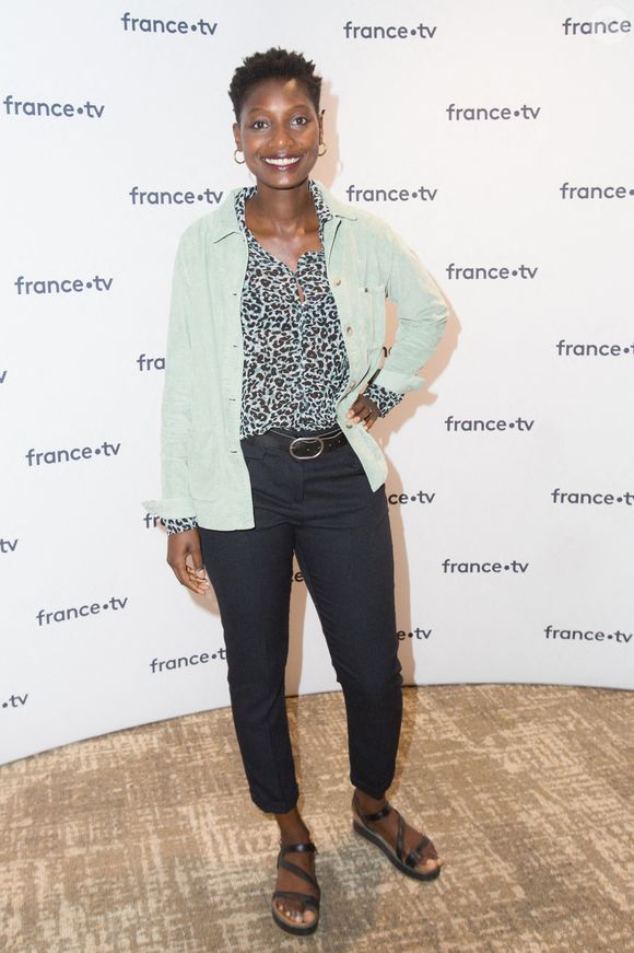 N'Fanteh Minteh lors de la conférence de presse de France Télévision au Pavillon Gabriel à Paris, France, le 24 août 2021. Photo by Nasser Berzane/ABACAPRESS.COM