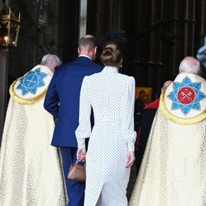 Le prince William, prince de Galles, et Catherine (Kate) Middleton, princesse de Galles - La famille royale britannique et les personnalités assistent à un service d'action de grâce à l'abbaye de Westminster à Londres, à l'occasion du 80ème anniversaire du jour de la Victoire en Europe (VE Day), le 8 mai 2025. GOFF INF / BESTIMAGE