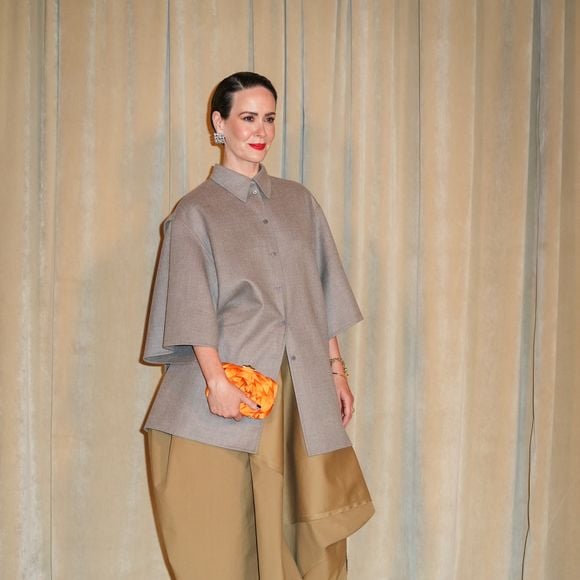 Sarah Paulson à la soirée d'inauguration de la nouvelle résidence de la maison Roger Vivier à Paris lors de la fashion Week, le 2 octobre 2025.

Photo : Lucia Sabatelli / Bestimage