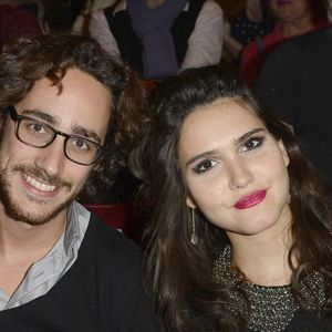 Thomas Hollande et Joyce Jonathan au concert de Celine Dion au POPB de Paris, le 29 novembre 2013. © Bestimage