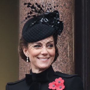 La princesse de Galles se tient sur un balcon surplombant le cénotaphe le dimanche du Souvenir. Londres, Royaume-Uni, 10 novembre 2024. Photo par Richard Pohle/The Times/News Licensing/ABACAPRESS.COM