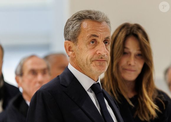 Nicolas Sarkozy et sa femme Carla Bruni au Tribunal judiciaire (Batignolles, 32ème chambre correctionnelle) pour l'annonce de la décision dans le cadre du procès Lybien le 25 septembre 2025.

 Zuma Press / Bestimage