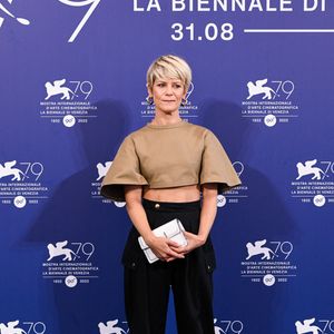 Marina Foïs au photocall du film "La syndicaliste" lors de la 79ème édition du festival international du film de Venise (La Mostra), Italie, le 2 septembre 2022. © SGP/Bestimage
