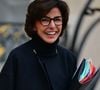 Rachida Dati, ministre de la Culture, à la sortie du Conseil des ministres au palais de l'Elysée à Paris. © Christian Liewig / Bestimage