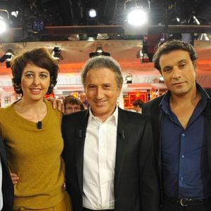 Guillaume de Tonquédec, Valérie Bonneton, Michel Drucker, Bruno Salomone, Isabelle Gélinas — Enregistrement de l'émission Vivement Dimanche diffusée le 13 novembre 2011 — Invité spécial : Gérard Lenorman
AGENCE / BESTIMAGE