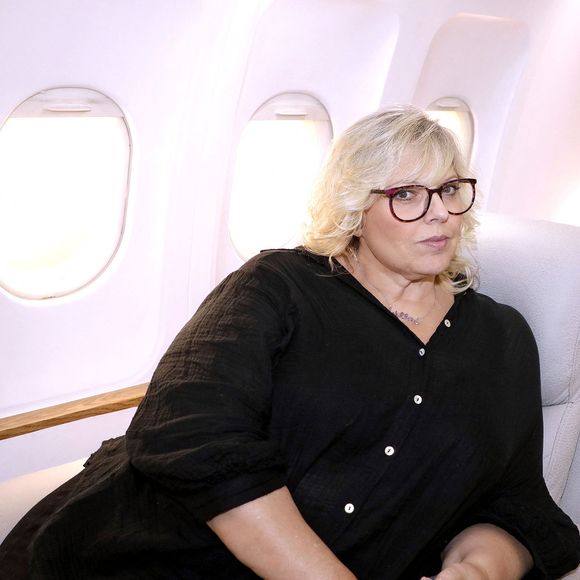 Exclusif - Laurence Boccolini et Jordan de Luxe lors de l'enregistrement de l'émission "Le Jet De Luxe" à Paris  
CEDRIC PERRIN / BESTIMAGE