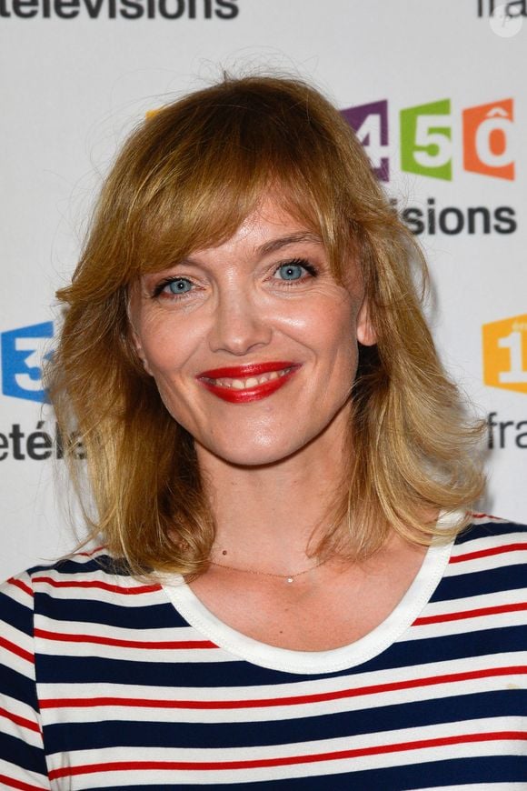 Maya Lauqué lors du photocall de la présentation de la nouvelle dynamique 2017-2018 de France Télévisions. Paris, le 5 juillet 2017.
© Guirec Coadic/Bestimage
