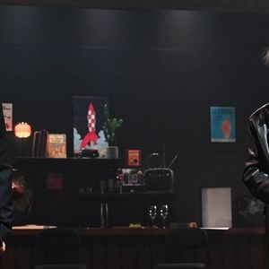 Jacques Dutronc et Thomas Dutronc en showcase de leur tournée "Dutronc & Dutronc" au Centre Evénementiel de Courbevoie le 11 avril 2022.  © Coadic Guirec/Bestimage