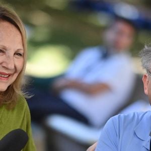 Nathalie Baye et Dominique Besnehard au Festival d'Angoulême le 28 août 2024. Photo by Franck Castel/ABACAPRESS.COM