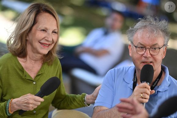 Nathalie Baye et Dominique Besnehard au Festival d'Angoulême le 28 août 2024. Photo by Franck Castel/ABACAPRESS.COM