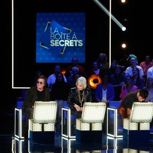 Exclusif - Faustine Bollaert, Thomas Dutronc, Denise Fabre, Jérémy Frérot - Enregistrement de l'émission "La Boîte à Secrets N°20" dans les studios de la Cité du Cinéma à Saint-Denis, présentée par F.Bollaert et diffusée le 10 janvier sur France 3
© Christophe Clovis / Bestimage