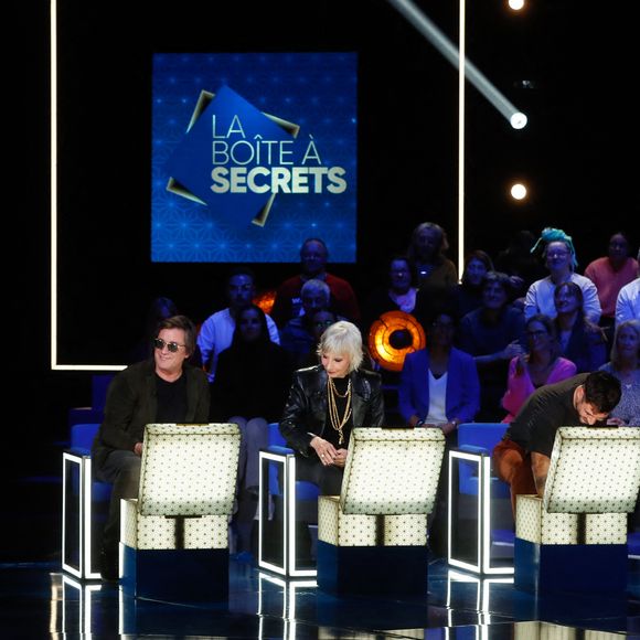 Exclusif - Faustine Bollaert, Thomas Dutronc, Denise Fabre, Jérémy Frérot - Enregistrement de l'émission "La Boîte à Secrets N°20" dans les studios de la Cité du Cinéma à Saint-Denis, présentée par F.Bollaert et diffusée le 10 janvier sur France 3
© Christophe Clovis / Bestimage