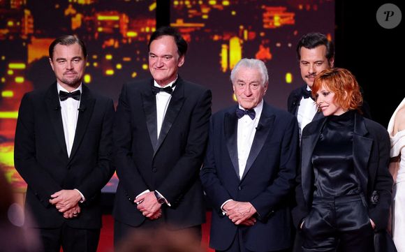 Leonardo DiCaprio, Quentin Tarantino, Robert de Niro, Laurent Lafitte, Mylène Farmer - Cérémonie d'ouverture du 78ème Festival International du Film de Cannes, au Palais des Festivals à Cannes. Le 13 mai 2025.
© Borde-Jacovides-Moreau / Bestimage