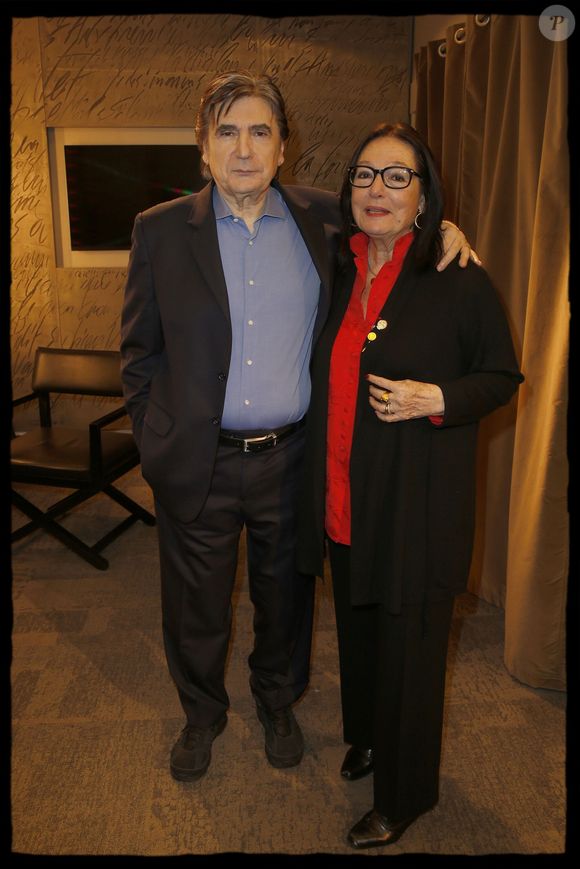 Exclusif - Serge Lama et Nana Mouskouri - People au concert de Serge Lama du 26 au 28 mars 2015