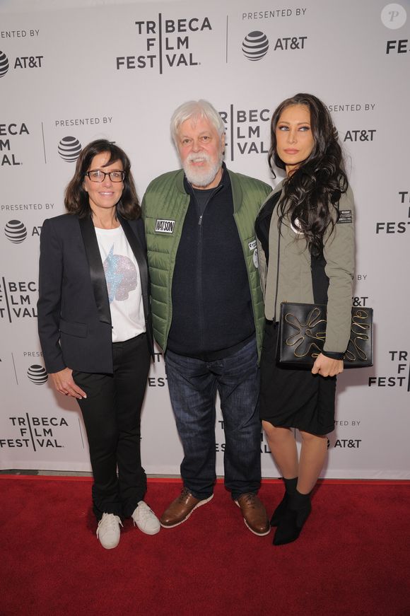 Lesley Chilcott,  Paul Watson et sa femme Yana Watson - Première de "Watson" lors du Tribeca Film Festival à New York, le 25 avril 2019.
© Sonia Moskowitz/Globe Photos/ Zuma Press/Bestimage