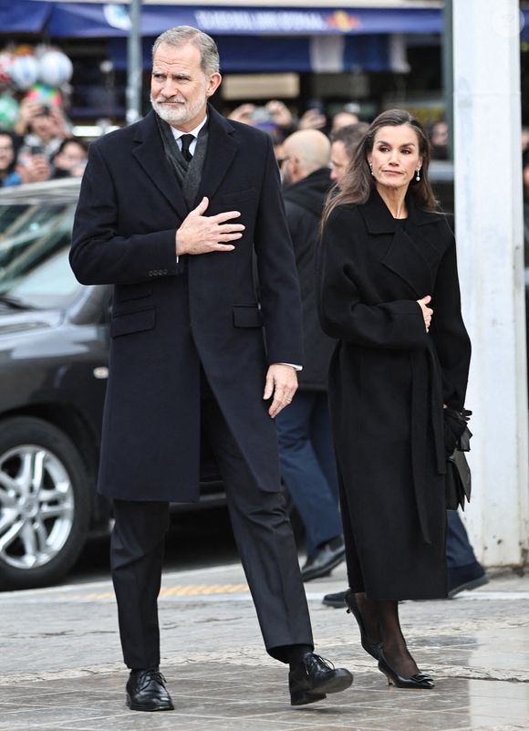 Le roi Felipe VI d'Espagne et la reine Letizia d'Espagne assistent aux funérailles de la princesse Irène de Grèce à la cathédrale métropolitaine d'Athènes à Athènes, Grèce, le 19 janvier 2026. Photo par Giannis Panagopoulos/Eurokinissi/ABACAPRESS.COM