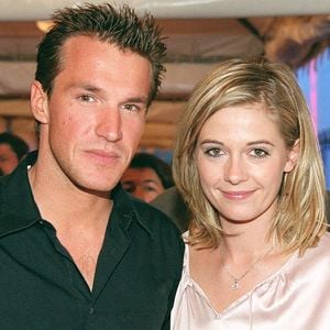 Benjamin Castaldi et Flavie Flament aux 15 ans de M6 à la Plaine Saint-Denis le 5 avril 2002 ©AGENCE / BESTIMAGE