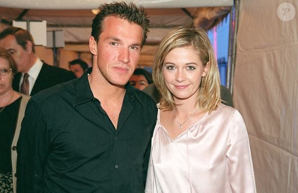 Benjamin Castaldi et Flavie Flament aux 15 ans de M6 à la Plaine Saint-Denis le 5 avril 2002 ©AGENCE / BESTIMAGE