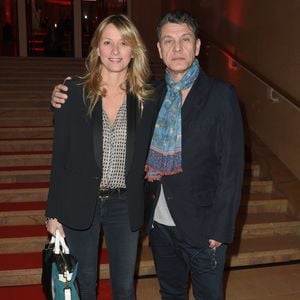 Marc Lavoine et sa femme Sarah - Soirée bicentenaire des Caisses d'Epargne au Palais de Chaillot à Paris, France, le 21 mars 2018. © Coadic Guirec/Bestimage