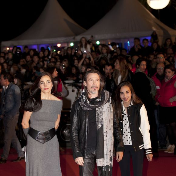 Florent Pagny, sa femme Azucena et leur fille Aël - 15eme édition des NRJ Music Awards a Cannes. Le 14 décembre 2013. © MPP / Bestimage