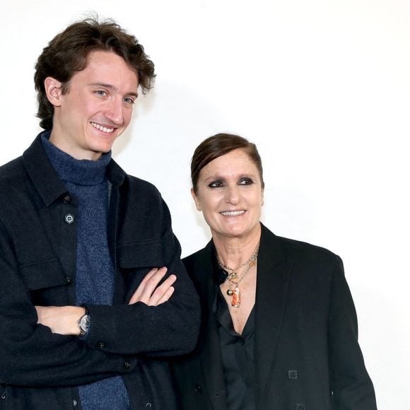 Jean  Arnault et Maria Grazia Chiuri posent à la fin du Défilé de Mode Dior, Prêt-à-porter Automne / Hiver 2025-2026 dans le cadre de la Fashion Week de Paris, France, le 04 Mars 2025. 

© Bertrand Rindoff / Bestimage