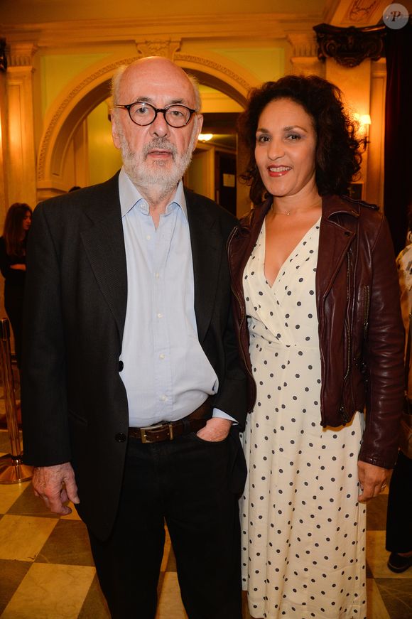 Bertrand Blier et sa femme Farida Rahouadj - Générale de la pièce de théâtre "Tout ce que vous voulez" au Théâtre Edouard VII à Paris le 19 septembre 2016. © Coadic Guirec/Bestimage