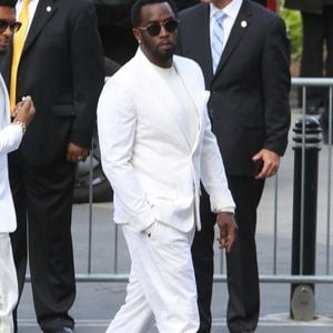 P. Diddy lors des obsèques de Nipsey Hussle à Los Angeles, le 11 avril 2019. Backgrid USA / Bestimage
