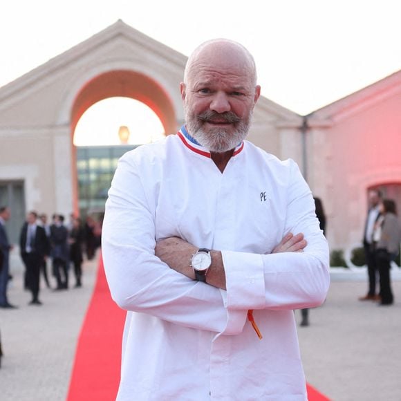 Le Chef Philippe Etchebest aux Chais Monnet en marge de la cérémonie de remise des prix du Guide Rouge Michelin 2022 à Cognac le 22 mars 2022. © Jean-Marc Lhomer / Bestimage