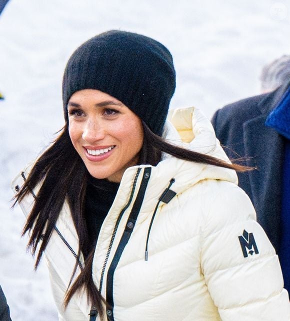 Le prince Harry et Meghan Markle font une apparition à la cérémonie d'accueil de Whistler lors des Jeux Invictus Vancouver Whistler 2025. Le couple a rejoint les athlètes et les supporters à Vancouver, au Canada, le 10 février 2025, pour lancer les prochains jeux . ©Backgrid USA / Bestimage