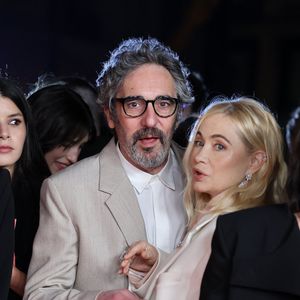Emmanuelle Beart et son compagnon Frédéric Chaudier  - Photocall de la 50ème édition de la cérémonie des César à l'Olympia à Paris, France, le 28 février 2025 © Dominique Jacovides - Olivier Borde / Bestimage