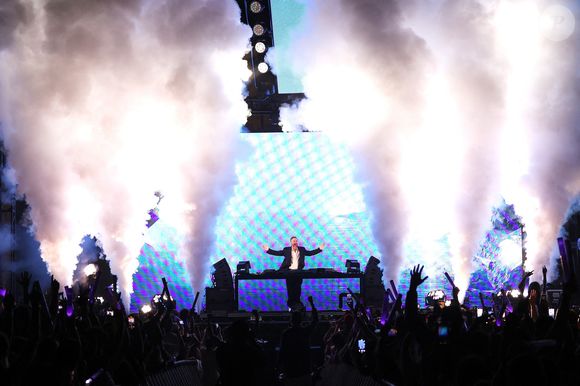 Le 10 mai 2025, Huntington Beach, Californie, États-Unis : David Guetta se produit sur scène lors de l'émission iHeartRadio's 102.7 KIIS FM Wango Tango à Huntington City Beach. (Credit Image : © Casey Flanigan/SOPA Images via ZUMA Press Wire)