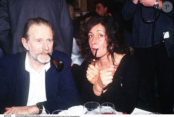 Nino Ferrer et son épouse Kinou à Paris en 1995  © Bowen Bestimage